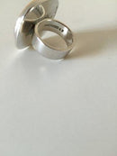 Bent Knudsen Sterling Sølv Ring med Rav No 35 - Danam Antik