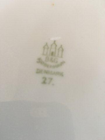 Bing & Grøndahl Henning Koppel Hvid Tallerken No 27 / 618 - Danam Antik