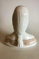 Bing & Grøndahl Unika Buste af Ung Kvinde af Siegfried Wagner fra 1899 - Danam Antik