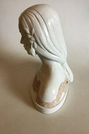 Bing & Grøndahl Unika Buste af Ung Kvinde af Siegfried Wagner fra 1899 - Danam Antik