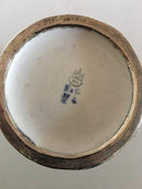 Bing & Grøndahl Unika Vase med Sølv Montering af Lotte Lindahl fra 1913 i løbeglasur - Danam Antik