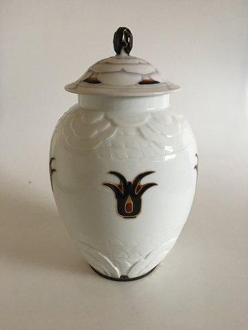 Bing og Grøndahl Art Nouveau Unika Vase af Clara Nielsen og Theodor Larsen F82/293
