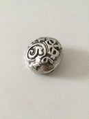 Broche i sølv med Kong Christian D.5 monogram 1691 Kroning - Danam Antik