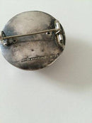 Broche i sølv med Kong Christian D.5 monogram 1691 Kroning - Danam Antik