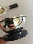 Cohr Thesi og Thesiholder i sølv og træ Art Deco stil - Danam Antik