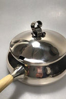 Evald Nielsen Lågkasserolle af Sølv med håndtag af Elfenben - Danam Antik