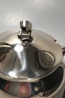 Evald Nielsen Lågkasserolle af Sølv med håndtag af Elfenben - Danam Antik