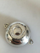 Evald Nielsen Saltkar med ske og peberbøsse i sterling sølv og 830 - Danam Antik