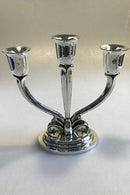 Evald Nielsen Sterling Sølv 3-armet lysestage - Danam Antik