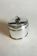 Evald Nielsen Sterling Sølv Oval dåse - Danam Antik