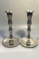 F. Hingelberg Sterling Sølv Lysestager(2) designet af Svend Weihrauch - Danam Antik