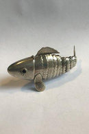 Fiskeformet hovedvandsæg af sølv - Danam Antik