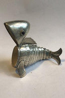 Fiskeformet hovedvandsæg af sølv - Danam Antik