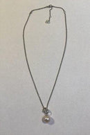 Georg Jensen 18K Hvidguld Vedhæng Magic Perle og Diamanter - Danam Antik