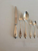 Georg Jensen Akkeleje Sterling Sølv/830 Bestik sæt 68 dele - Danam Antik