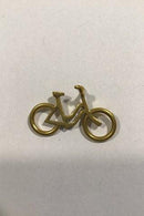 Georg Jensen forgyldt Messing Damecykel Vedhæng - Danam Antik