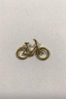 Georg Jensen forgyldt Messing Damecykel Vedhæng - Danam Antik