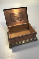 Georg Jensen Kobber og Messing Cigarskrin - Danam Antik