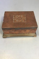 Georg Jensen Kobber og Messing Cigarskrin - Danam Antik