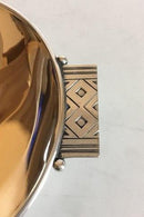 Georg Jensen Sterling Silver Flad Skål Rune No 876 - Danam Antik