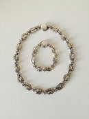Georg Jensen Sterling Sølv Halskæde og armbånd No 96 og 96A - Danam Antik