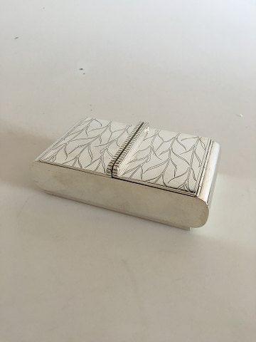 Georg Jensen Sterling Silber Jørgen Jensen Zigarettenschachtel Nr. 867
