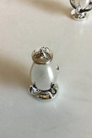 Georg Jensen Sterling Sølv Magnolia Salt og Peber sæt No 2B - Danam Antik