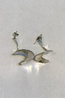 Georg Jensen Sterling Sølv Möbius Øreringe No 370 Torun - Danam Antik