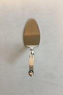 Georg Jensen Sterling Sølv og Rustfrit Stål Kagespade Konge No 195 - Danam Antik