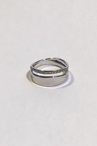 ジョージ ジェンセン スターリング シルバー リング 0.17ct マルシア