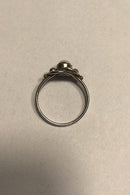 Georg Jensen Sterling Sølv Ring No 5 Sølvsten - Danam Antik