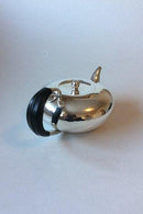 Georg Jensen Sterling Sølv Tekande No 787 med Håndtag af Ibenholt - Danam Antik