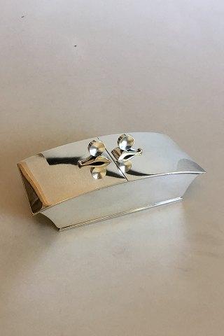 Georg Jensen Sterling Sølv Todelt Cigaret boks No 829 - Danam Antik