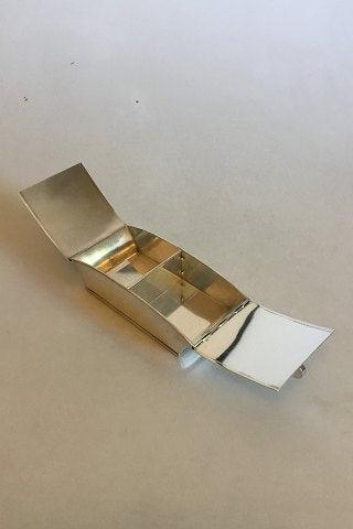 Georg Jensen Sterling Sølv Todelt Cigaret boks No 829 - Danam Antik