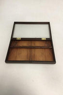 Georg Jensen Væg display kasse til skeer. Udført i Palisander. Låget isat glas. - Danam Antik