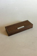 Hans Hansen Palisanderæske med to rum og løst låg med Sterlingsølv indlæg - Danam Antik