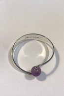 Hans Hansen Sterling Sølv Armring No 244 med Ametyst - Danam Antik