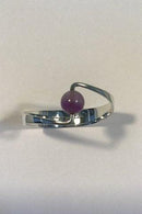 Hans Hansen Sterling Sølv Armring No 244 med Ametyst - Danam Antik