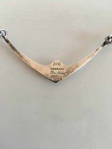 Hans Hansen Sterling Sølv Halskæde No 316 - Danam Antik