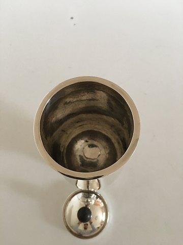 Hans Hansen Sterling Sølv Låg Vase fra 1935 i Art Deco Stil. - Danam Antik