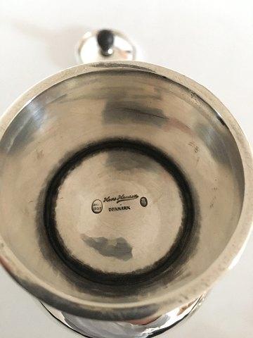 Hans Hansen Sterling Sølv Låg Vase fra 1935 i Art Deco Stil. - Danam Antik
