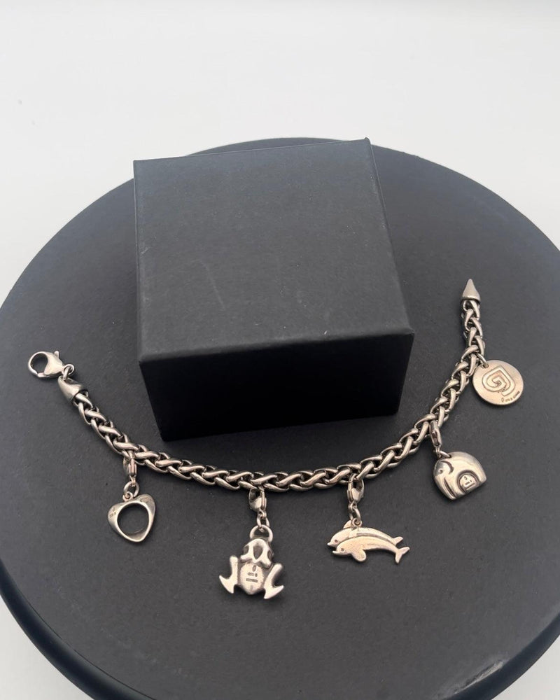 Georg Jensen Sterling Sølv Charm Armlænke. - Danam Antik