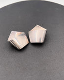 Georg Jensen Sterling Sølv Moderne Pentagon Formede Øreklips No 202 - Danam Antik