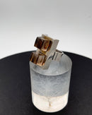 Hans Hansen Sterling Sølv Ring m/ 2 Røgfarvede sten - Danam Antik