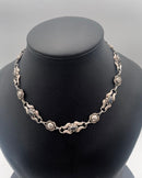 Georg Jensen Sølv Halskæde No. 10 Blå Sten (1915-1927) - Danam Antik