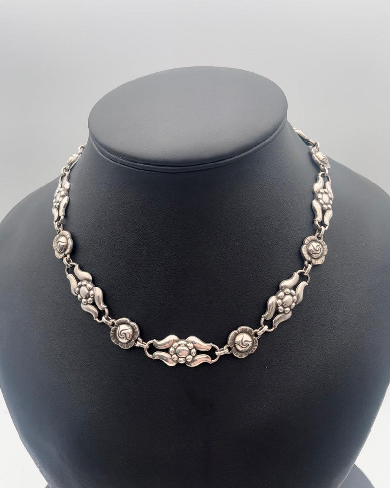 Georg Jensen Sterling Sølv Halskæde No 10 (1915-1930) - Danam Antik