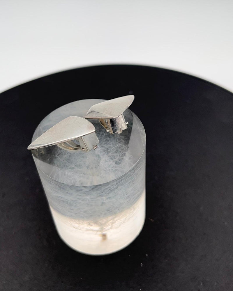 Georg Jensen Sterling Sølv Øreringe (Clips) - Danam Antik