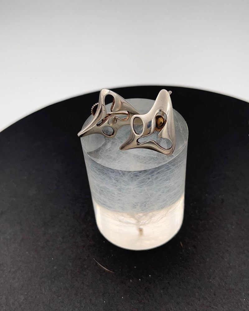 Georg Jensen Sterling Sølv Øreringe No 119(Skruer) Henning Koppel - Danam Antik