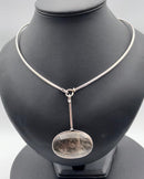 Georg Jensen Sterling Sølv Torun Halsring No 174 med Torun Vedhæng No 133 - Danam Antik