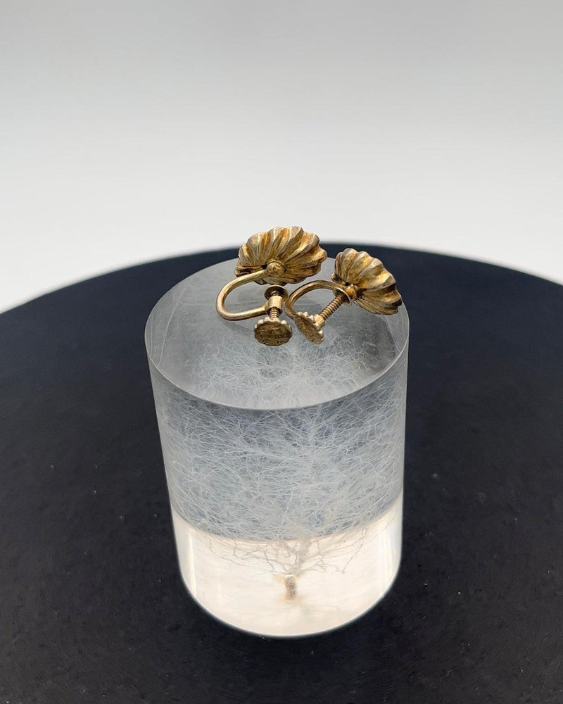 Hans Hansen Øreringe i Forgyldt Sterling Sølv - Danam Antik